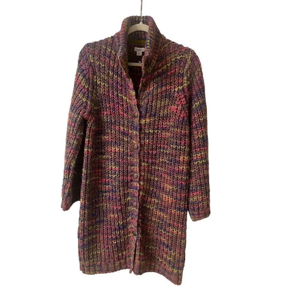Sundance cardigan sweater chunkier knit long style sz Large